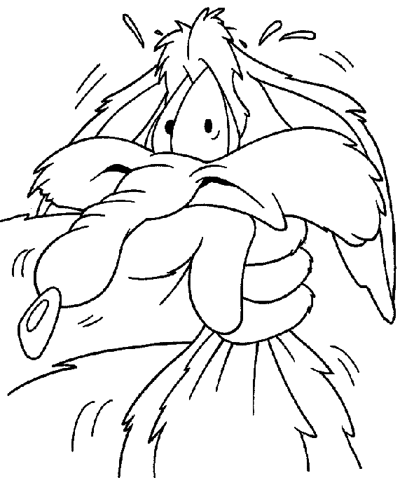 coloriage une main etrangle coyote